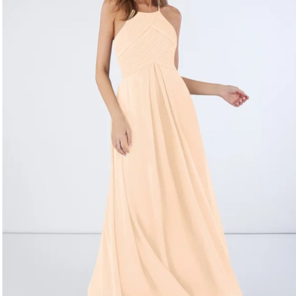 Azazie Ginger Bridesmaid In Pearl Pink Size: A2 New!